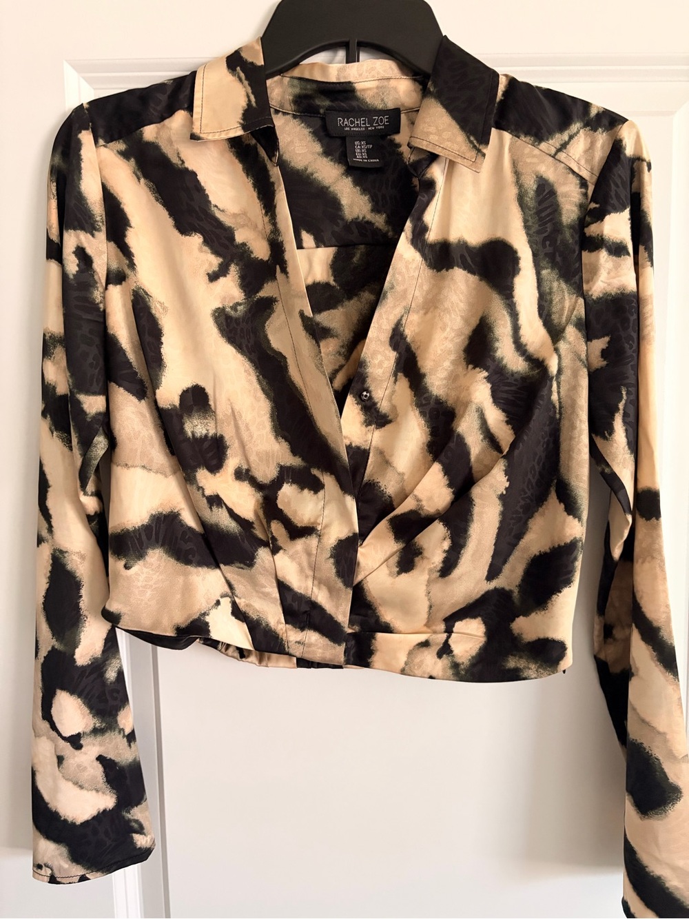 Rachel Zoe Beige-Print Top